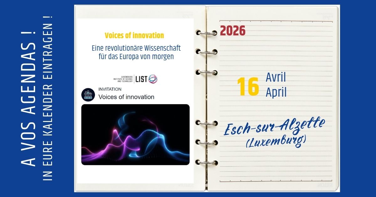 Voices of innovation, 2026, Esch-sur-Alzette, Luxemburg